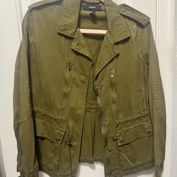 Forever 21 Jackets & Blazers - Forever 21 Khaki Utility Jacket